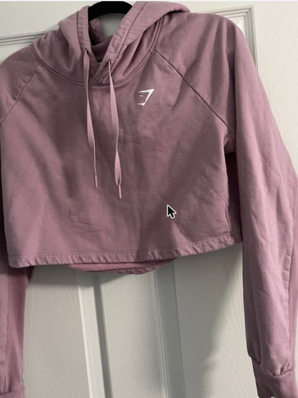 Gymshark Cropped Hoodie Size L Mauve